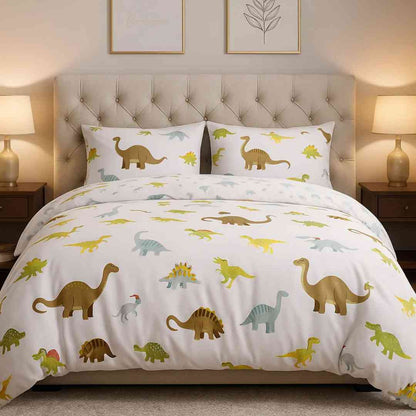 Dino Park 250TC King Bed Sheet Set (Set of 4 or Set of 5) Famyo