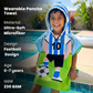 Football Poncho Towel for Kids | Hooded Bath Towels for Boys & Girls | 60 x 60cm Toddler Pool Towel with Hood, 1-7 years