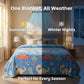 Dino Glow Blanket | Soft Flannel AC Blanket for All-Season | Perfect Gift for Kids