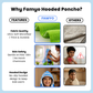 Football Poncho Towel for Kids | Hooded Bath Towels for Boys & Girls | 60 x 60cm Toddler Pool Towel with Hood, 1-7 years