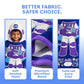 Dark Blue Astronaut hooded poncho towel for kids featuring ultra-soft quick-dry microfiber fabric, lightweight wearable design, attached hood, knee-length coverage, and ideal for bath, beach, pool, swimming, travel, and everyday use.