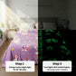 Famyo glow in the dark blanket - how to charge - leave it under light/ sunlight for sometike and then watch it glow.