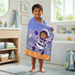 Famyo Leo the Astronaut Flat Towel for Kids made with premium microfiber fabric featuring quick dry technology, lightweight and travel friendly design, fade resistant print, soft and highly absorbent for bath, beach, swimming and everyday use.
