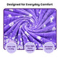 Lavender Unicorn Glow in the Dark Blanket/Quilt/AC Comforter | Soft Premium Flannel | Queen Size | All-Season Glow Blanket for Adults