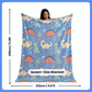 Dino Glow Blanket | Soft Flannel AC Blanket for All-Season | Perfect Gift for Kids