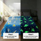 Astronaut Glow Blanket | Soft Flannel AC Blanket for All-Season | Perfect Gift for Kids