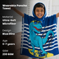 Cool Blue Dino Poncho Bath Towel for Kids, 1-7 years, 60 x 60cm | 100% Cotton, Skin-Friendly Microfiber Hooded Toddler Pool Towel | Quick-Drying, Water Absorbing, Full-Size Bathrobe