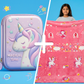 Famyo Exclusive Gift Set – June Unicorn GlowMaxx Blanket + Pink Unicorn Hard Shell Pencil Box | Limited Edition