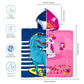 Dino & June Unicorn Hooded Bath Towel, Set of 2 | 100% Microfiber Poncho Towel for Kids (1-7 Years)