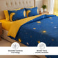 Moon & Star 250TC King Bed Sheet Set (Set of 4 or Set of 5)