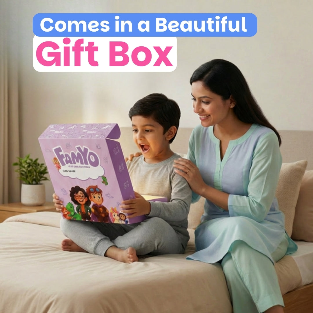 Leo the Astro Glow Maxx Blanket & Blue Space Pencil Pouch Combo | Soft Flannel Queen Size AC Blanket + Soft Shell Pencil Box for Kids - Famyo Gift Set