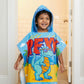 Leo the Astro Glow Maxx Blanket & Rexy the Dino Hood Maxx Poncho Towel Combo – Glow Maxx Series | Soft Flannel Queen Size Blanket & Bath Towel Set