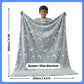 Moon & Stars Glow Blanket | Soft Flannel AC Blanket for All-Season | Perfect Gift for Kids