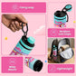 Famyo june unicorn water bottle - 900 ml - carry loop - o more lost caps - wide mouth - llightweight 
