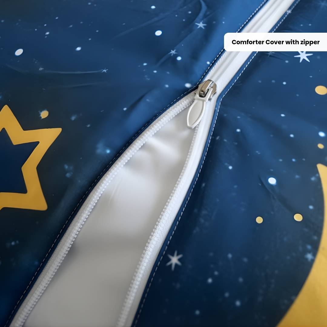 Moon & Star 250TC King Bed Sheet Set (Set of 4 or Set of 5)