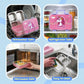 June the Unicorn bento lunch box for kids featuring 3 stainless steel compartments, 800 ml leakproof design, BPA-free outer body, child-friendly locking clips, organised meal storage, and perfect for school lunches, travel, daycare, and everyday use.