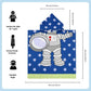 Famyo Astro Design Hooded poncho towel for kids - kids poncho towel