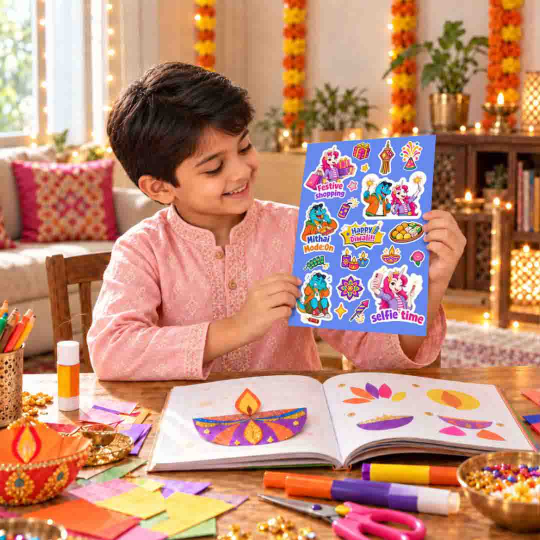 DIWALI STICKER SHEET FAMYO