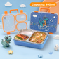 Famyo Rexy Dino Bento Lunch Box for Kids | Leakproof Kids Tiffin Box | 3 Stainless Steel Compartments | BPA-Free Snack Box