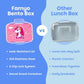 June the Unicorn Bento Lunch Box for Kids | Leakproof Kids Tiffin Box | 800 ML |  BPA-Free Snack Box