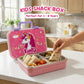 June the Unicorn bento lunch box for kids featuring 3 stainless steel compartments, 800 ml leakproof design, BPA-free outer body, child-friendly locking clips, organised meal storage, and perfect for school lunches, travel, daycare, and everyday use.