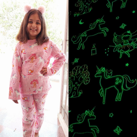 Fairy Glow in the Dark Kids' Pajamas (4-10 Years) | Cute Summer Night Suits