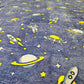 Famyo glow in dark blanket – space adventure theme in soft microfiber