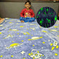 Famyo AC blanket – glow in the dark astronaut print for bedtime magic