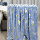 Space glow blanket for kids – astronaut and moon design by Famyo