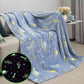 Glow in the dark kids blanket – breathable microfiber with space theme
