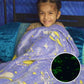 Astronaut blanket for kids – glows in the dark and fits queen size beds