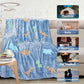 Big dinosaur kids blanket – glow in the dark queen size by Famyo