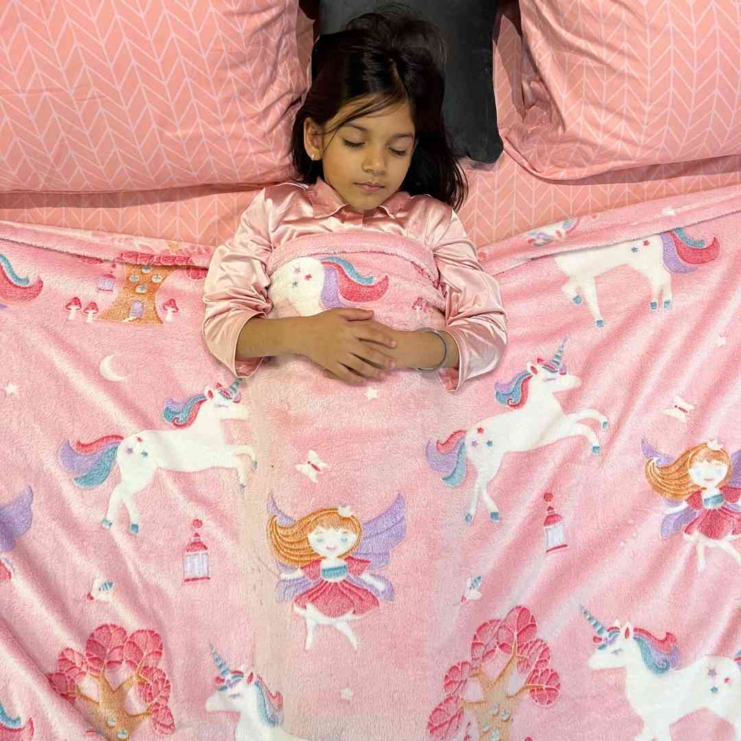 Bedding Weighted Blanket Year Old Pink Unicorn Glow Blanket For