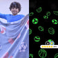 Football glow in the dark blanket by Famyo – queen size sporty blanket for kids