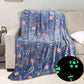 Famyo football glow blanket – breathable flannel with glow effect for boys’ room