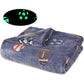 Football fan kids blanket – queen size glow design for playful nights