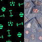 Sporty queen-size blanket – glow football print for kids room