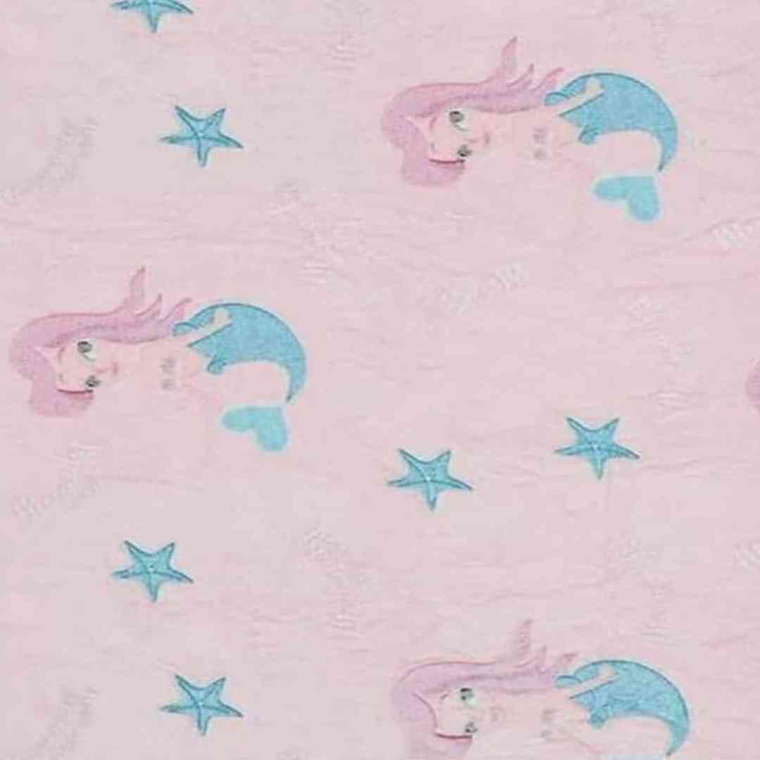 Famyo kids AC blanket – glowing mermaid and sea creatures for girls