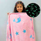 Glow in the dark mermaid blanket for kids – perfect for girls aged 0–15