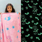 Kids mermaid blanket – glow in dark stars and underwater fantasy by Famyo
