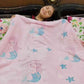 Queen-size glow blanket – soft mermaid print flannel for bedtime magic