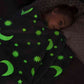 Pink Stars Glow in The Dark Blanket for Kids, Ages 0-15 years | Ultra-soft & Lightweight Blanket for Kids Famyo Shop WH