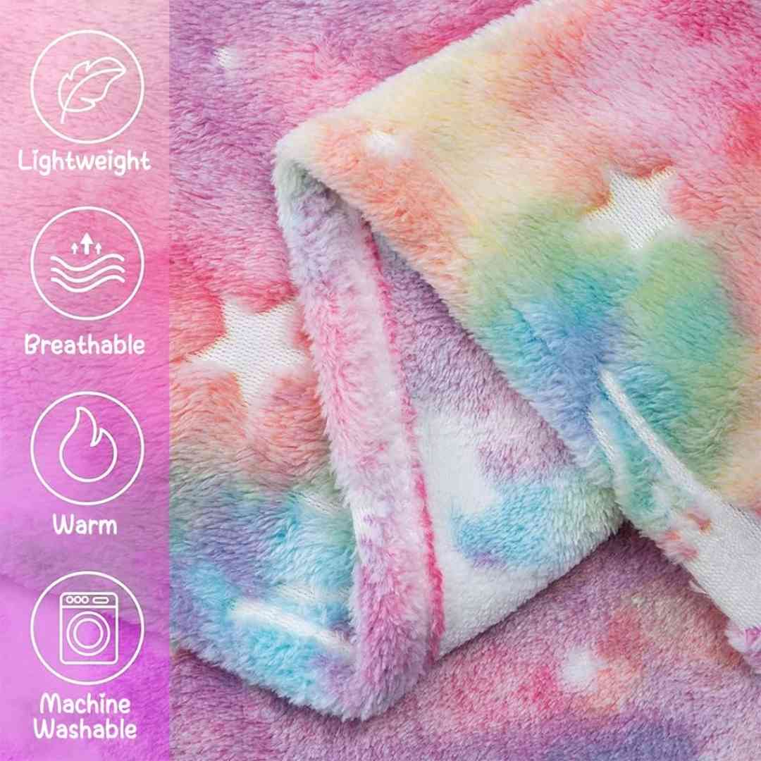 Famyo unicorn glow blanket – 200x152 cm of cozy glowing comfort