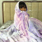 Soft purple blanket with unicorn glow print – 200x152 cm for kids