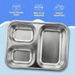 Famyo Bento Lunch box for kids - tffin box for school kids - 3 stainless steel compartments, food grade, BPA Free, odour resistant