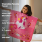 June the Unicorn Glow MAXX Blanket + Hood MAXX Poncho Towel for Kids (1–7 Years) | Soft Microfiber Bath & Sleep Set