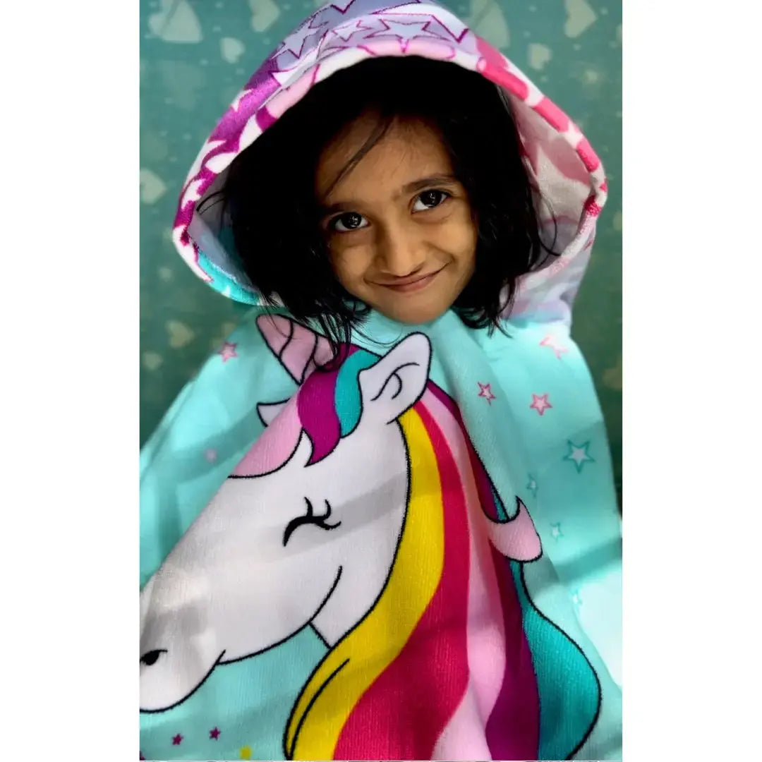 Magic Beach Unicorn Poncho Towel for Kids by