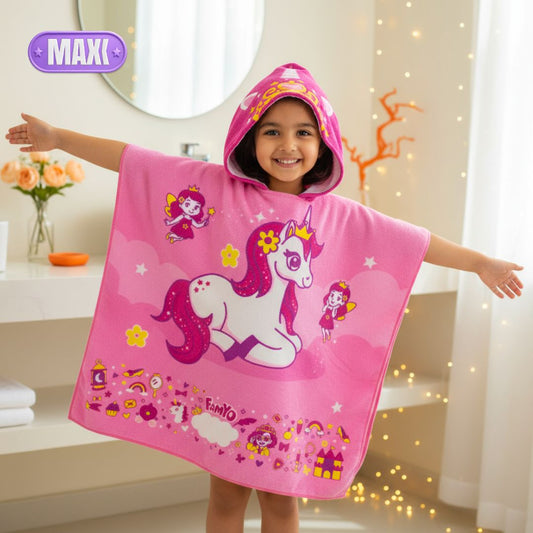 June the Unicorn Kids Towel from Famyo Hood Maxx Series – Ultra-Soft Kids Hooded Towel for Ages 0–7 | Perfect Gift for Kids