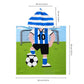 Football Poncho Towel for Kids | Hooded Bath Towels for Boys & Girls | 60 x 60cm Toddler Pool Towel with Hood