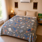 Rocket & Spaceship Glow Blanket | Soft Flannel AC Blanket for All-Season | Perfect Gift for Kids